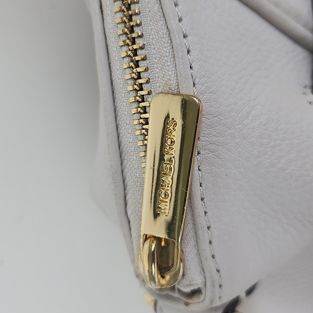 Michael Kors‎ Satchel Crossbody Bag Pebbled Ivory Leather Light Cream - Picture 7 of 15